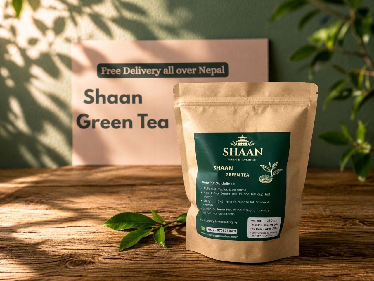 Shaan Green Tea ( Local Production of ilam)